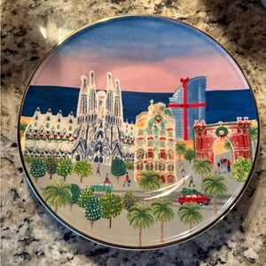 Anthropologie Holiday in the City Plate- Barcelona 2024